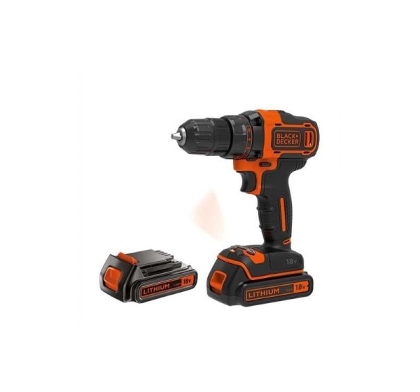 Black & Decker BDCDD186KB drill Keyless Black, Orange