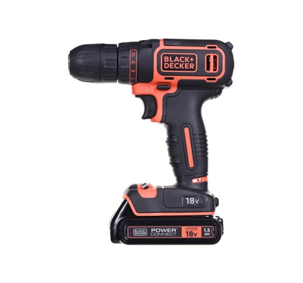 Black & Decker BDCDC18 drill 650 RPM Black, Orange