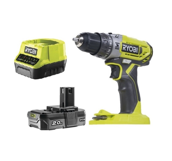 Cordless hammer drill R18PD2-120B 18V 1*2.0AH
