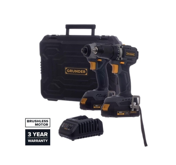 TOOL SET CD-B0A18 CW-B1218E 18V BL 2X2AH