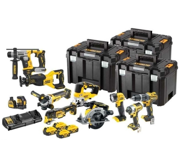 18V XR combo set 10 pcs - 4x5Ah