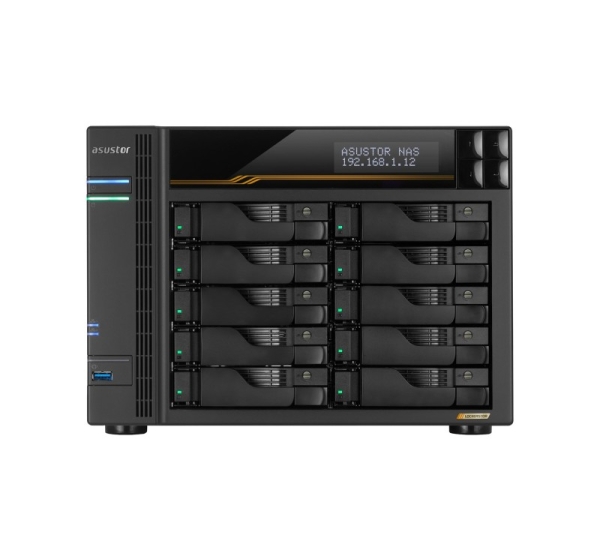 Asustor LOCKERSTOR 10 Gen3 NAS Desktop AMD Ryzen V3C14 16 GB DDR5 ADM Black