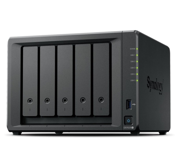 Synology DiskStation DS1525+ NAS/storage server Ryzen Embedded V1500B 8 GB DDR4 0 TB Black