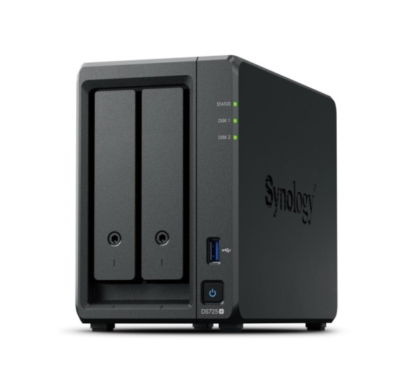Synology DiskStation DS725+ NAS/storage server Ryzen Embedded R1600 4 GB DDR4 0 TB Black