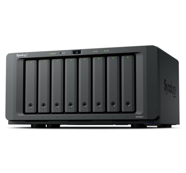 Synology DiskStation DS1825+ NAS/storage server Ryzen Embedded V1500B 8 GB DDR4 0 TB Black