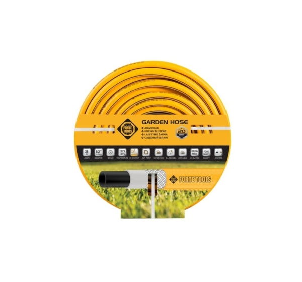 GARDEN HOSE AND HOSE REEL SET 12.5MM 25M