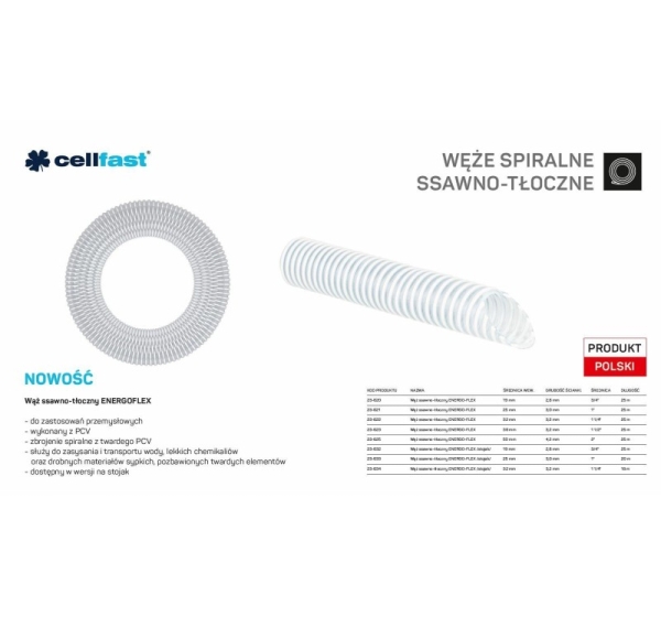 WĄŻ SSAWNO/TŁOCZ. 32MM ENERGO-FLEX MB