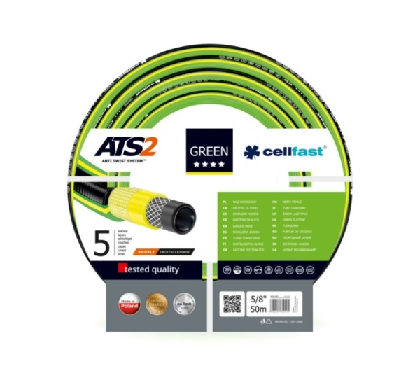 CELLFAST GARDEN HOSE GREEN ATS2 SIZE: 5/8" LENGTH: 50m