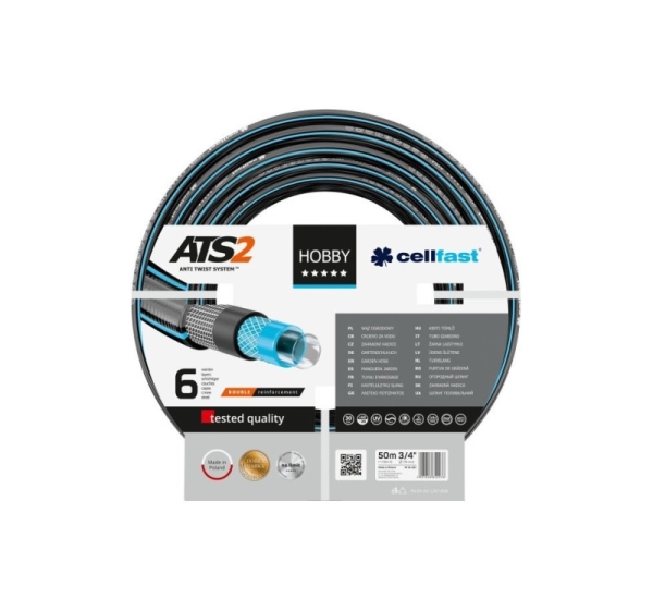 CELLFAST GARDEN HOSE HOBBY ATS2 SIZE: 3/4" LENGTH: 50 m