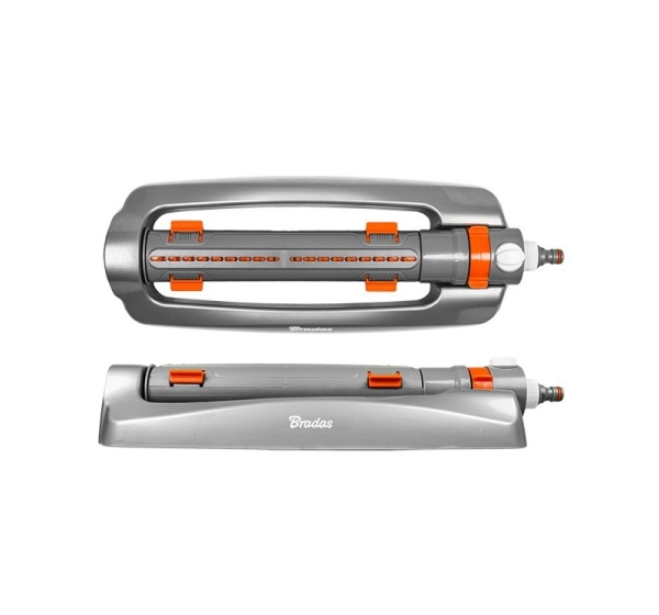 Oscillating sprinkler with adj. width, metal