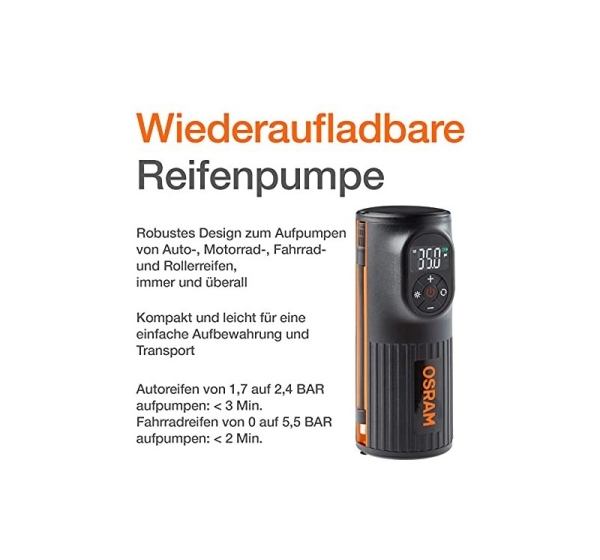 Tire inflator OSRAM TYRE INFLATE 2000