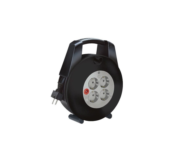 Brennenstuhl Vario Line power extension 15 m 4 AC outlet(s) Black, Grey