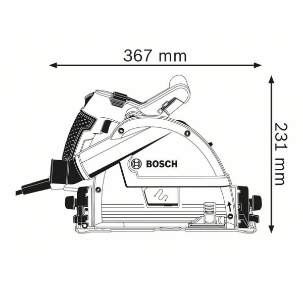 Bosch 0 601 675 001 portable circular saw 16.5 cm 6250 RPM 1400 W