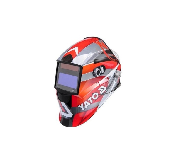 Yato YT-73921 welding mask/helmet Welding helmet with auto-darkening filter Black, Red, Silver