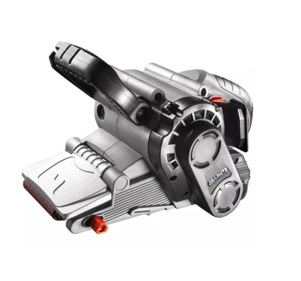 800W Graphite belt sander with 75 x 457 mm endless belt and carrying case