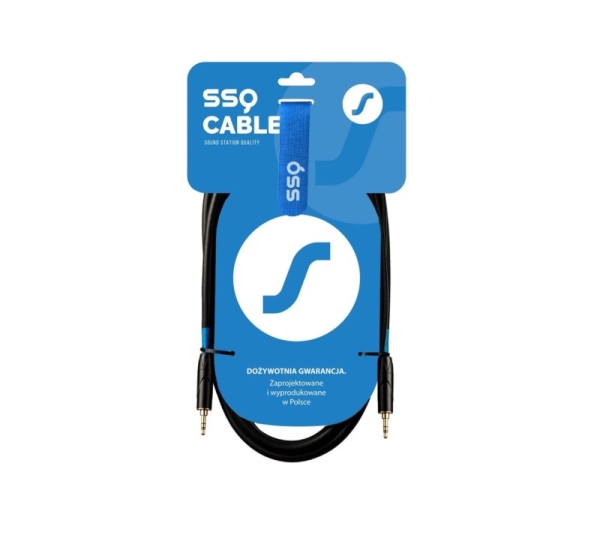 SSQ MIMI2 SS-1425 Cable Mini Jack Stereo 3,5 mm - Mini Jack Stereo 3,5 mm 2 m Black
