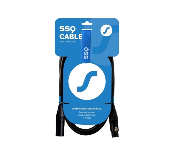 SSQ DMX5 SS-1841 Cable XLR male - XLR female 5 m Black
