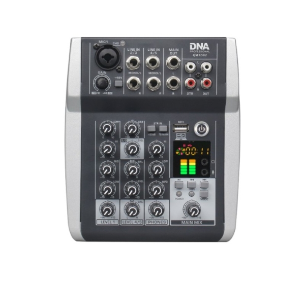 DNA QMX502 5-channel Analog sound mixer Blue