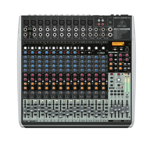 Behringer QX2442USB audio mixer 24 channels