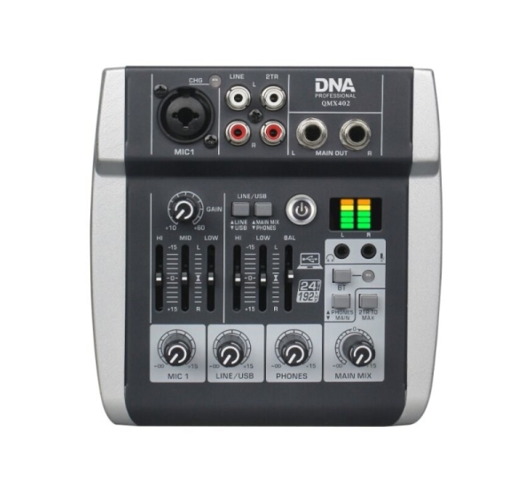 DNA Professional QMX402 - analogue audio mixer with Bluetooth