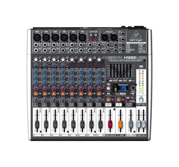 Behringer X1222USB audio mixer 4 channels