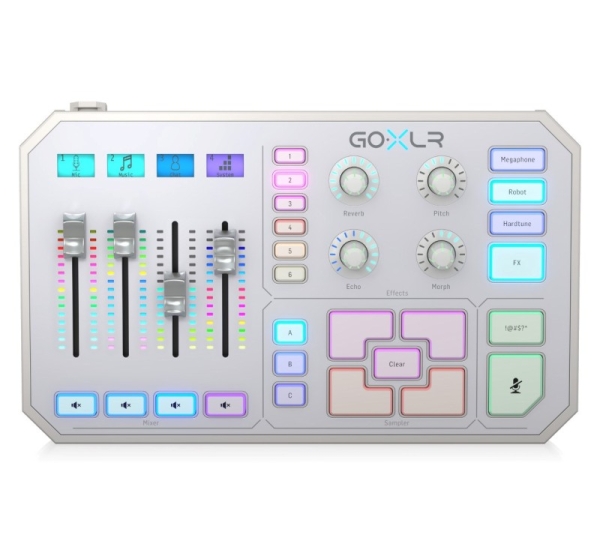 TC Helicon GO XLR-WH - USB audio mixer and interface, white