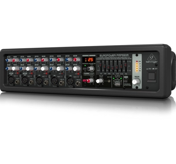 Behringer PMP550M audio mixer 5 channels 20 - 20000 Hz Black