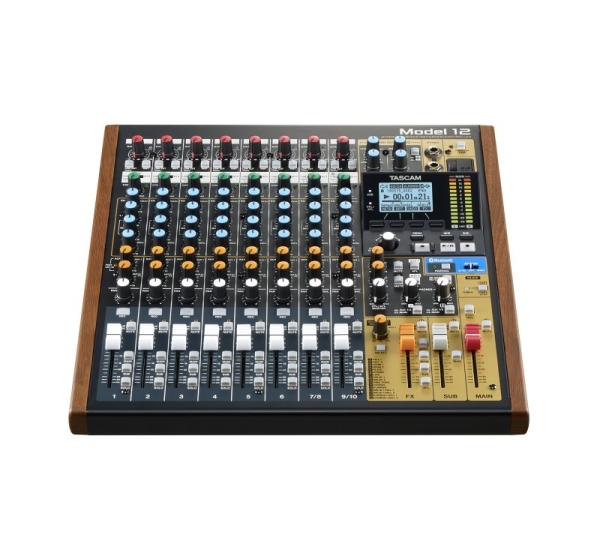 Tascam Model 12 12 channels 20 - 20000 Hz Black, Wood