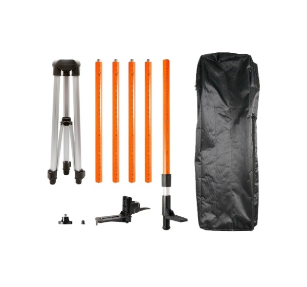 Laser pole with tripod 3.7 m