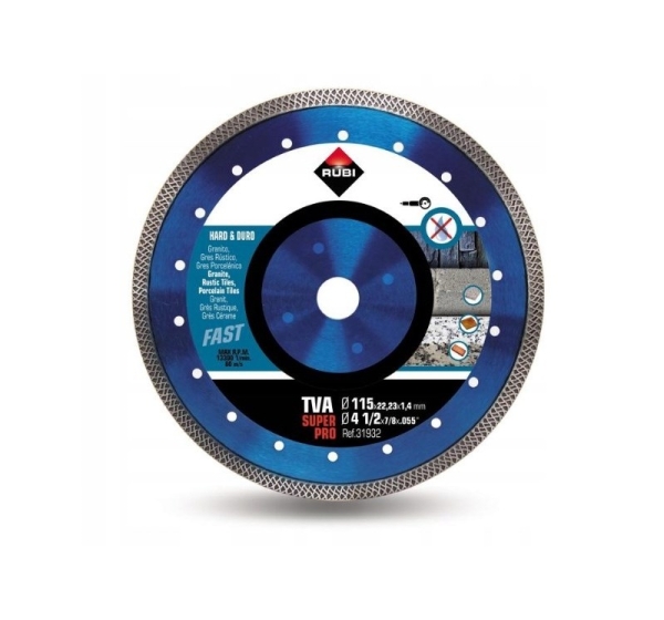 Diamond blade for hard materials, Turbo edge VIPE