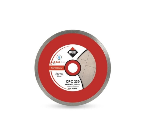 RUBI CPC DIAMOND BLADE 250 x 25,4mm PRO FOR PORCELAIN STONEWARE