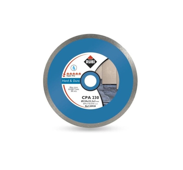 RUBI CPA DIAMOND BLADE FOR HARD MATERIALS 250 x 25,4mm SUPERPRO