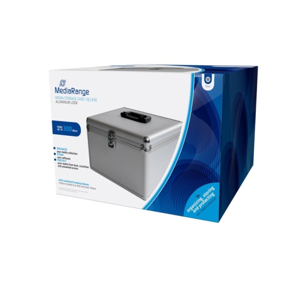 MediaRange BOX76 optical disc case Box case 300 discs Silver