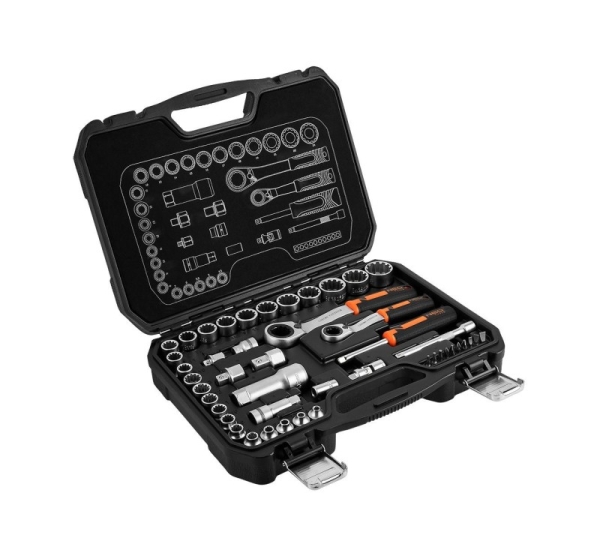 1/4" + 3/8" Through-Hole Socket Set, 46 pcs.