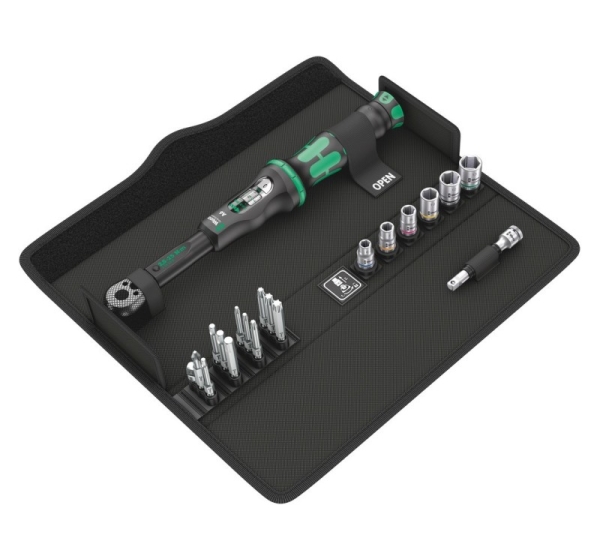 Torque wrench Click-Torque 1/4'' 2.5-25NM, 20 parts