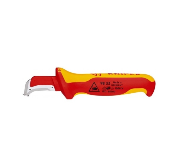 Knipex 98 55 SB utility knife Red, Yellow Fixed blade knife