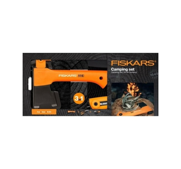 FISKARS AXE HATCHET X5 - XXS + KNIFE + SAW