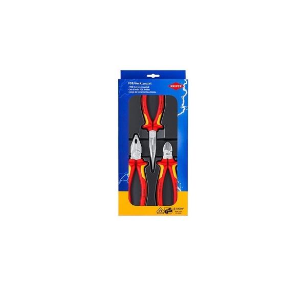 Knipex 00 20 12 mechanics tool set 3 tools