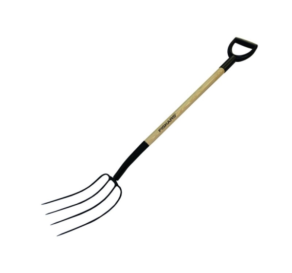 FISKARS FORKS WOODEN SHAFT 4 TINES 250