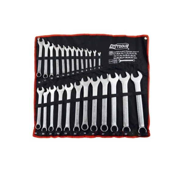 AWTOOLS COMBINATION WRENCHES SET 25 pcs. /6mm-32mm/
