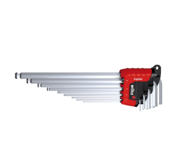 Wiha 369R L-shaped hex key set Metric 9 pc(s)