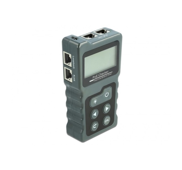 LCD Cable Tester RJ45 / PoE / DC