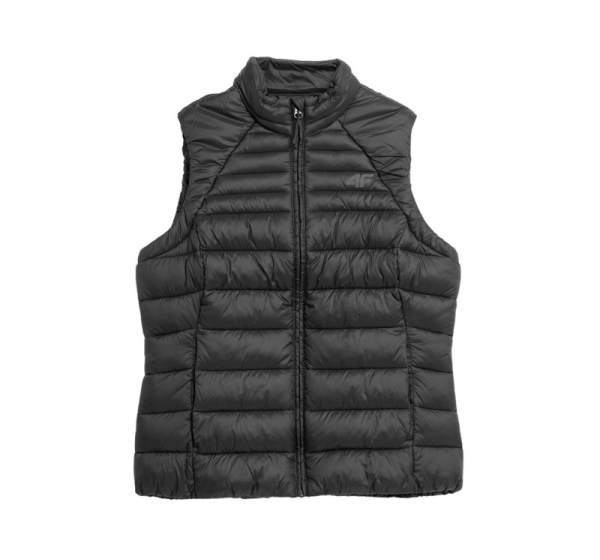Women's down vest 4F F091 deep black 4FSS23TDJAF091 20S