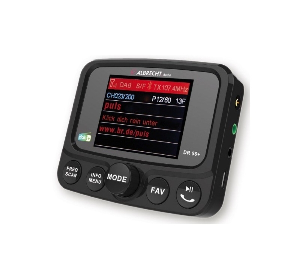 Albrecht DR 56+ DAB+ Car Digital Black