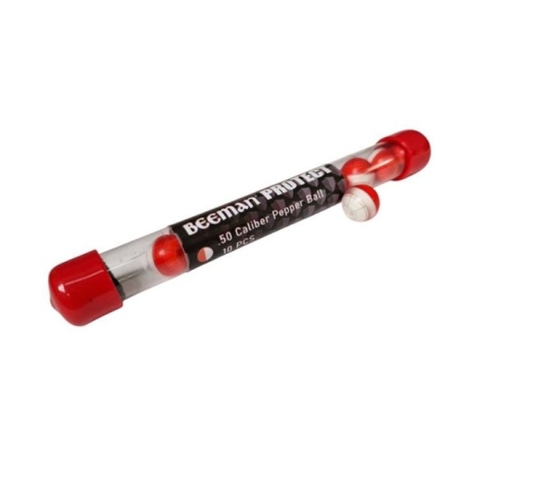 BEEMAN .50 caliber (12.7 mm) pepper balls, 10 pcs for BP50
