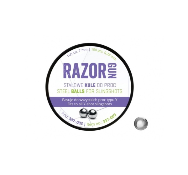 RazorGun 7 mm slingshot balls 100 pcs. (337-003)