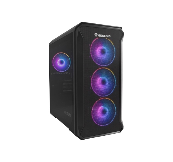 GENESIS Irid 503 ARGB V2 Micro Tower Black, Transparent