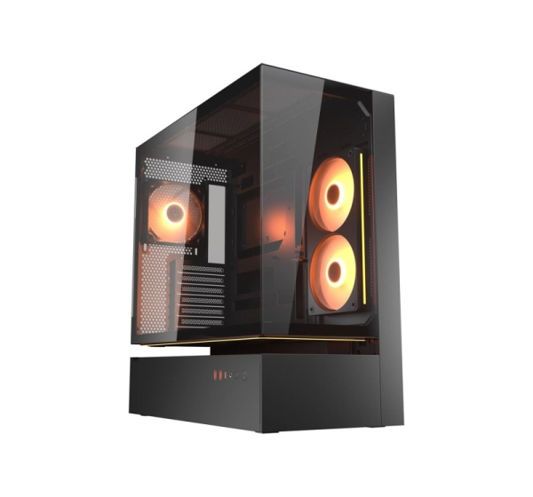 COUGAR Midi Tower Case, CFV235, ARGB, Glass, Black
