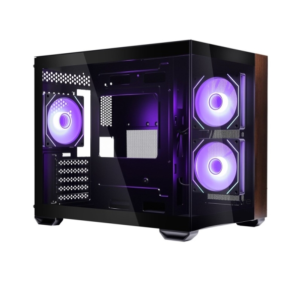 Cooler Master Elite 481 Wood Mini Tower Black