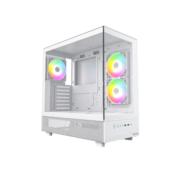 Montech XR Midi-Tower, Tempered Glass - white
